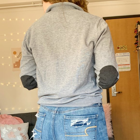 Real Cashmere Quarter Zip Sweater - Picture 3 of 4